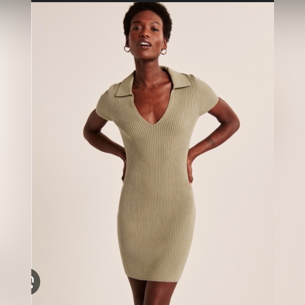 A&F polo knit elevated mini dress